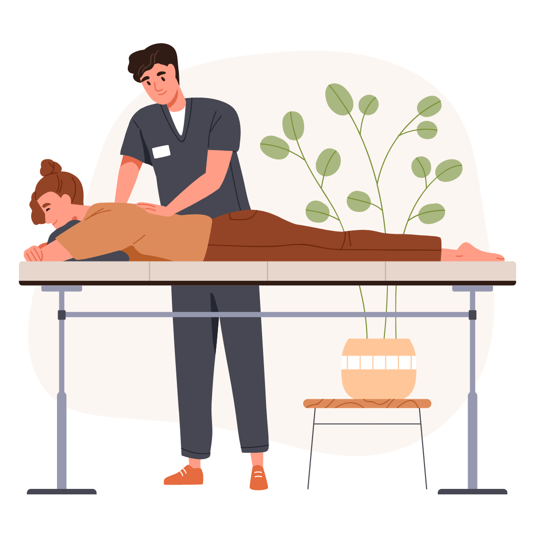 Massagetherapie durch einen erfahrenen Physiotherapeuten